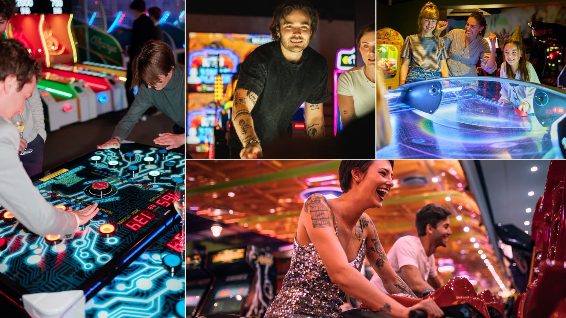 People playing in the game hall at O'Learys Ghent